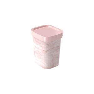 Basurero 4,5 L - Rosa/Mármol